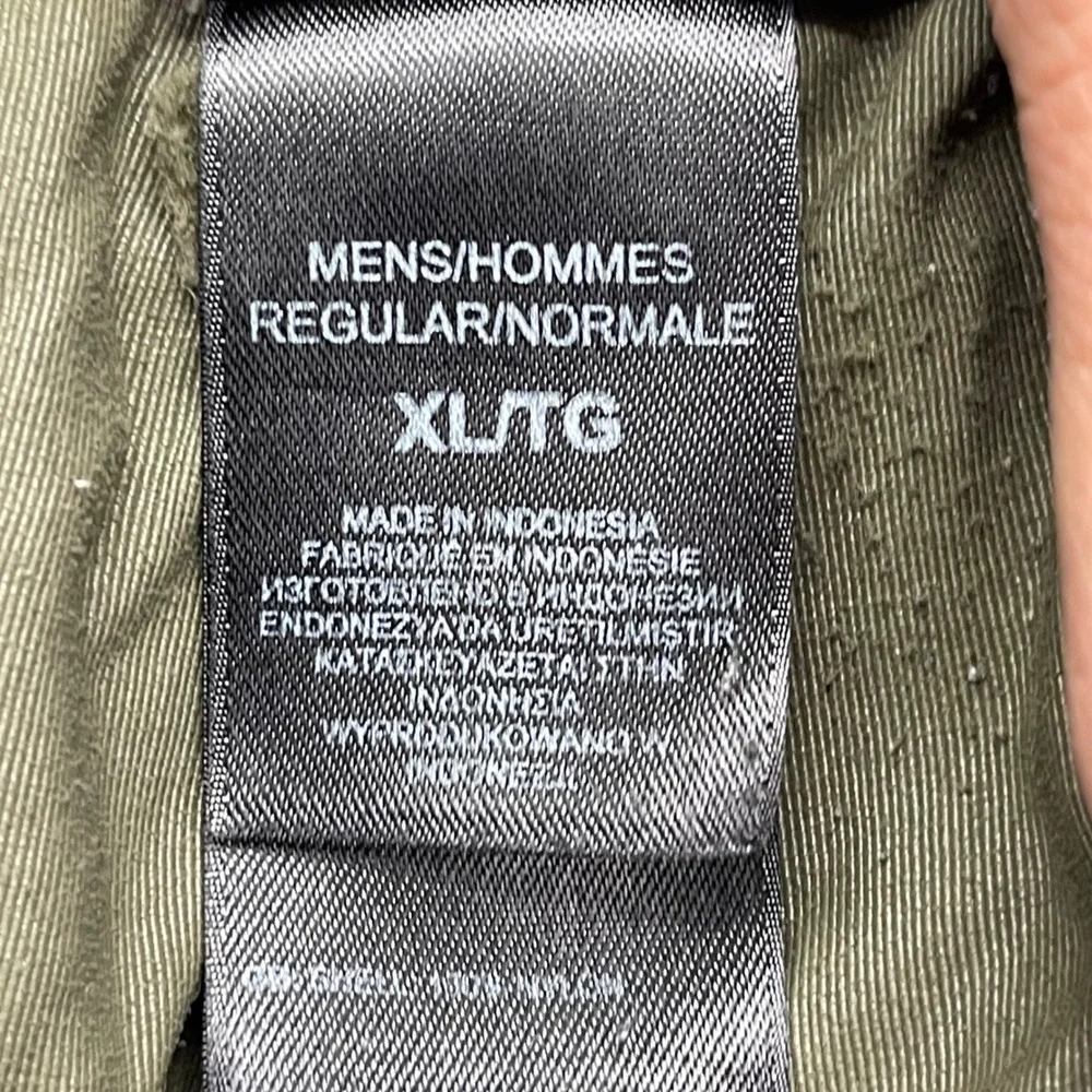 The North Face Mens XL Olive Green Convertible Zip Off Hiking Cargo Pants Belted